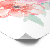 Floral Waterverf Bouquet Poster I (Hoek)