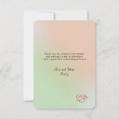 Floral Waterverf Bouquet Vrijgezellenfeest Bedankt Kaart (Achterkant)