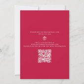 Floral Waterverf Bouquet Vrijgezellenfeest QR Code Kaart (Achterkant)