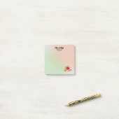 Floral Waterverf Bouquet Wedding Mr & Mrs. Post-it® Notes (Op bureau)