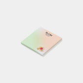 Floral Waterverf Bouquet Wedding Mr & Mrs. Post-it® Notes (Schuin)