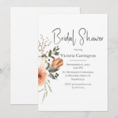 Floral Waterverf Bridal Shower Kaart (Voorkant / Achterkant)