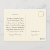 Floral-Waterverf Briefkaart (Achterkant)