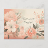 Floral-Waterverf Briefkaart (Voorkant)