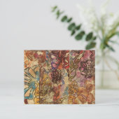 Floral Waterverf Briefkaart (Staand voorkant)