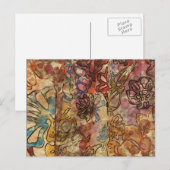 Floral Waterverf Briefkaart (Voorkant / Achterkant)