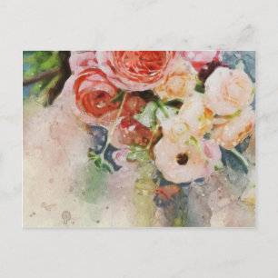 Floral Waterverf Briefkaart 2