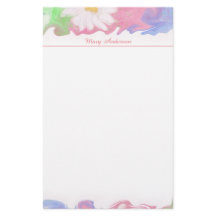 Floral Waterverf Briefpapier