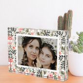 Floral Waterverf Bronze Coral Boho | Fotoblok