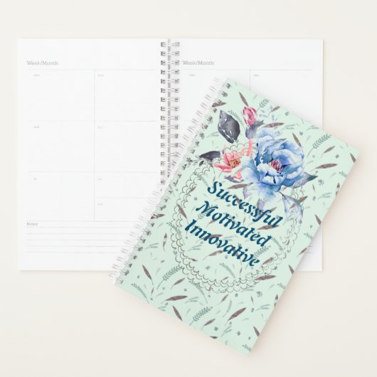 Floral Waterverf Business Planner (Display)