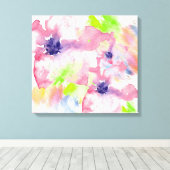 Floral-Waterverf Canvas Afdruk (Insitu (Houten vloer))