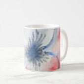 Floral Waterverf Coffee Tea Koffiemok (Voorkant rechts)