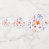 Floral-Waterverf Confetti (Achterkanten)