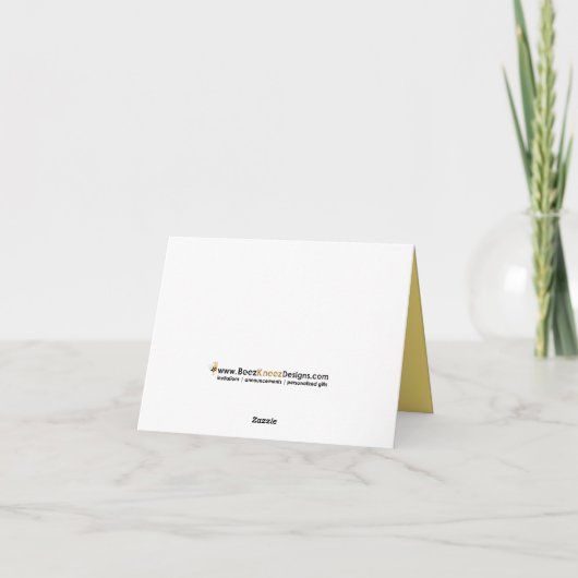 Floral Waterverf Dank u kaart // Herfst (Achterkant)