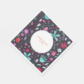 Floral Waterverf Dark Servet (Hoek)