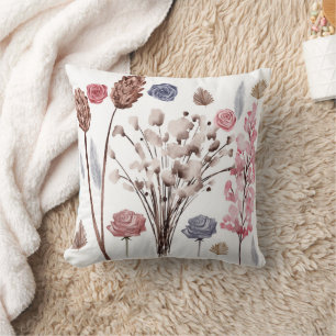 Floral Waterverf Design – Elegant en Artistic Gi Kussen