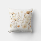 Floral Waterverf Design – Elegant en Artistic Gi Kussen (Voorkant)