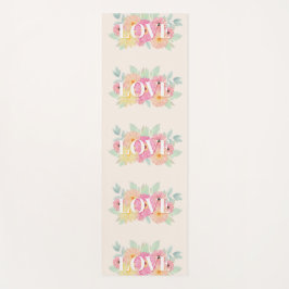 Floral Waterverf Design Love Yogamat