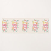 Floral Waterverf Design Love Yogamat (Voorkant (horizontaal))