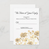  Floral Waterverf Design RSVP (Voorkant / Achterkant)