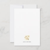 Floral Waterverf Design RSVP Kaartje (Achterkant)