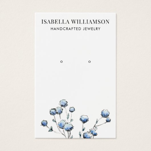  Floral Waterverf die Kaart van het Verouderde Ver (Voorkant)