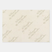  Floral Waterverf Edelweiss Inpakpapier Vel (Voorkant 2)