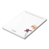 Floral Waterverf - Eenvoudig gepresteerd Notitieblok (Linkerzijde)