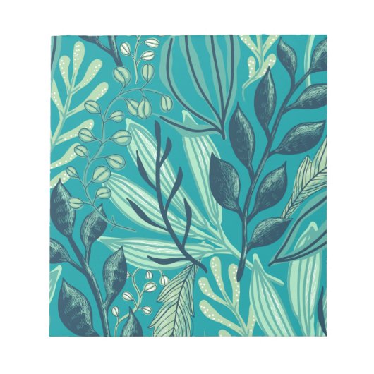 Floral  Waterverf Elegant Notitieblok (Voorkant)