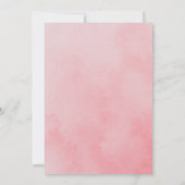 Floral Waterverf Elephant Moon Girl Baby shower Kaart (Achterkant)