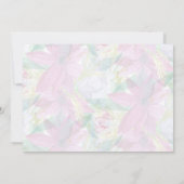 Floral Waterverf Faux Gold Foil Hartelijk dank Bedankkaart (Achterkant)