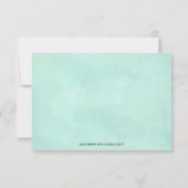 Floral Waterverf Flat Bedankt (Achterkant)