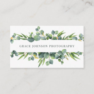 Floral Waterverf Fotografie Visitekaartje