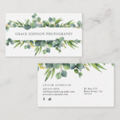 Floral Waterverf Fotografie Visitekaartje (Voorkant / Achterkant)