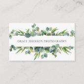 Floral Waterverf Fotografie Visitekaartje (Voorkant)