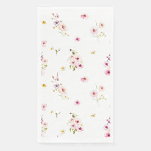 Floral Waterverf Gastendoek Servet