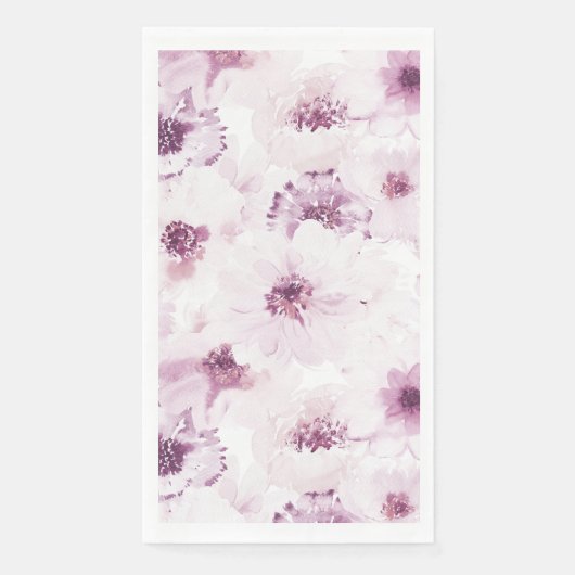 Floral Waterverf Gastendoek Servet (Voorkant)