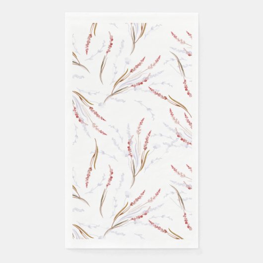 Floral Waterverf Gastendoek Servet (Voorkant)