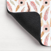 Floral Waterverf Girly Muismat (Hoek)