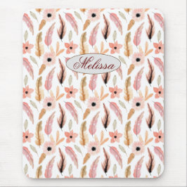 Floral Waterverf Girly Muismat