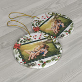 Floral Waterverf Greenery Familiefoto Keramisch Ornament