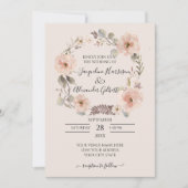 Floral Waterverf greenery rustic botanical blush (Voorkant)