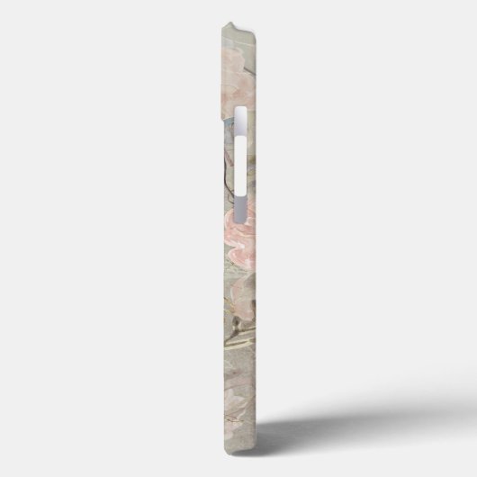 Floral Waterverf Greenery Rustic Gold Glitter Case-Mate iPhone Case (Achterkant / Links)