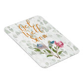 Floral Waterverf Haal snel Kaart Magneet (Rechterzijde)