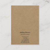 Floral Waterverf Handgemaakte Sieraden Oorbel Disp Visitekaartje (Achterkant)