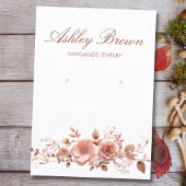 Floral Waterverf Handgemaakte Sieraden Oorbel Disp Visitekaartje