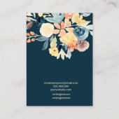 Floral waterverf herfst juwelen visitekaartje (Achterkant)