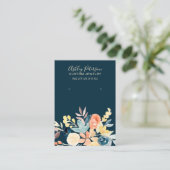 Floral waterverf herfst juwelen visitekaartje (Staand voorkant)