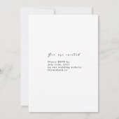 Floral Waterverf Hydrangea Bruiloft Save The Date Kaart (Achterkant)