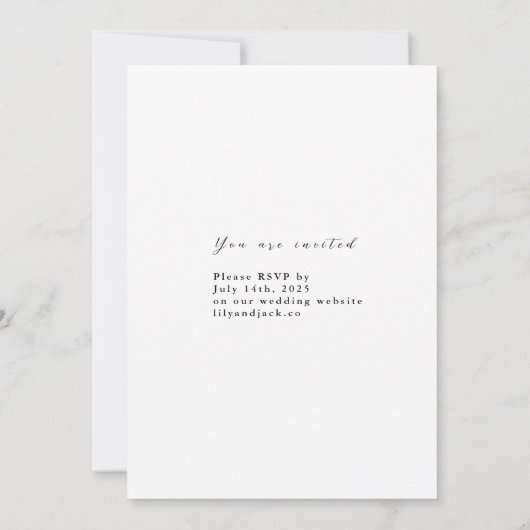 Floral Waterverf Hydrangea Bruiloft Save The Date Kaart (Achterkant)